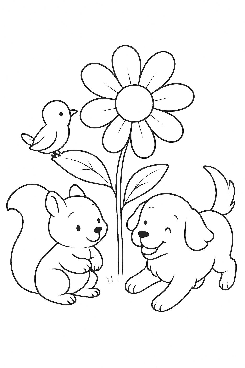 Disegno da colorare Il ladro di fiori